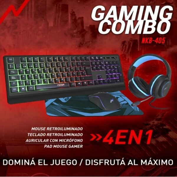 Kit combo gamer (NOGA NKB-405)