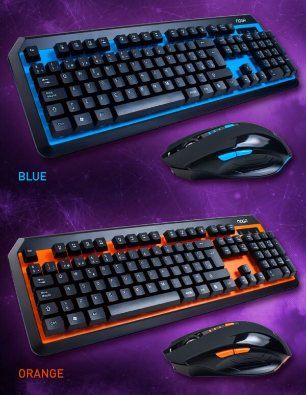 Combo Gamer inalambrico (NOGA NKB-40) - Image 2