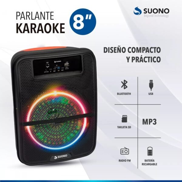 Parlante portatil SUONO 8"