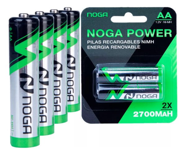 Pila recargable x2 (NETMAK o NOGA AA  2.700mah) - Image 3