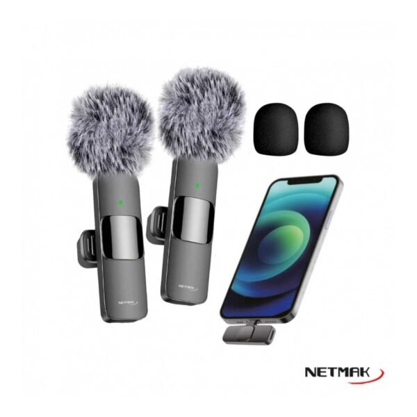 Microfono Corbatero inalambrico NETMAK MC12 (X2)