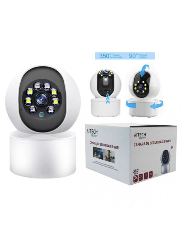 Cámara De Seguridad Aitech Domo Wifi 1080p Full Hd Exterior-interior Alta Definición