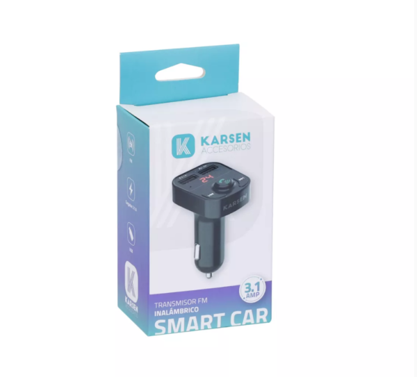 Cargador 12V transmisor FM Karsen smart car