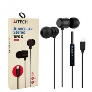 Auricular Aitech AI-004 Con Cable Tipo C 1.2m C/Mic
