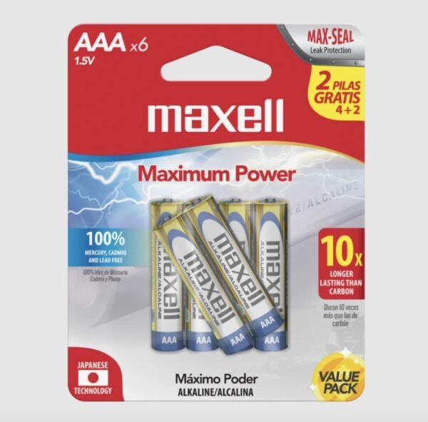 Pila Alcalina MAXELL AAA  (x1 unidad)