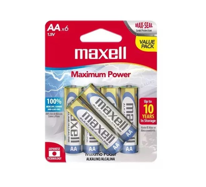 Pila Alcalina MAXELL AA (x1 unidad)