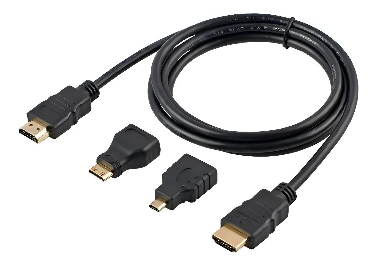 Cable HDMI + Adaptador (3 en 1 HDTV) - Image 2