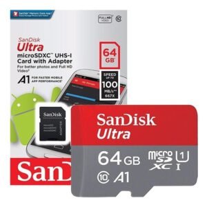 Micro SD 64GB Speed 100MB (SanDisk)