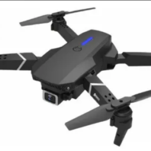 Drone E88 Pro Plegable Negro Con Cámara Dual HD y Wi-Fi, Control Remoto Táctil