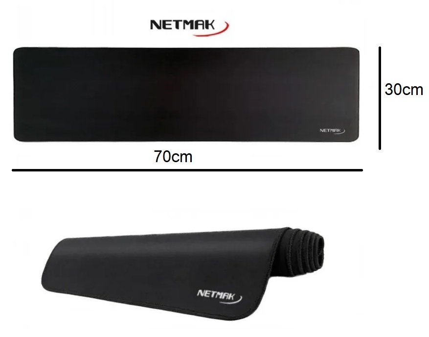NETMAK Mouse Pad XL Negro 70x30cm