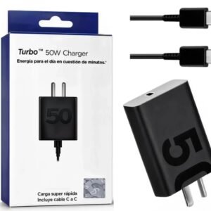Cargador Turbo Power 50W (Moto) + Cable C a C