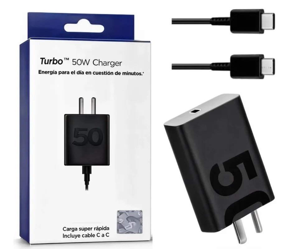 Cargador Turbo Power 50W (Moto) + Cable C a C