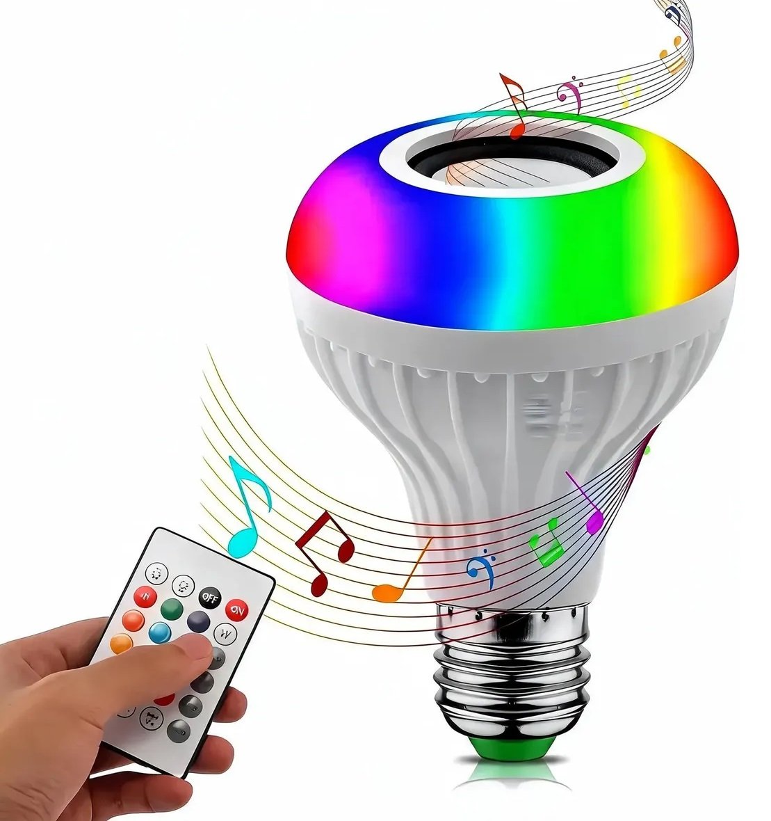 Lampara Foco Led Rgb Parlante Bluetooth Colores (BULB)