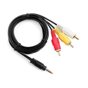 Cable Aux a RCA 3colores 1.5Mts (Audio/Video)